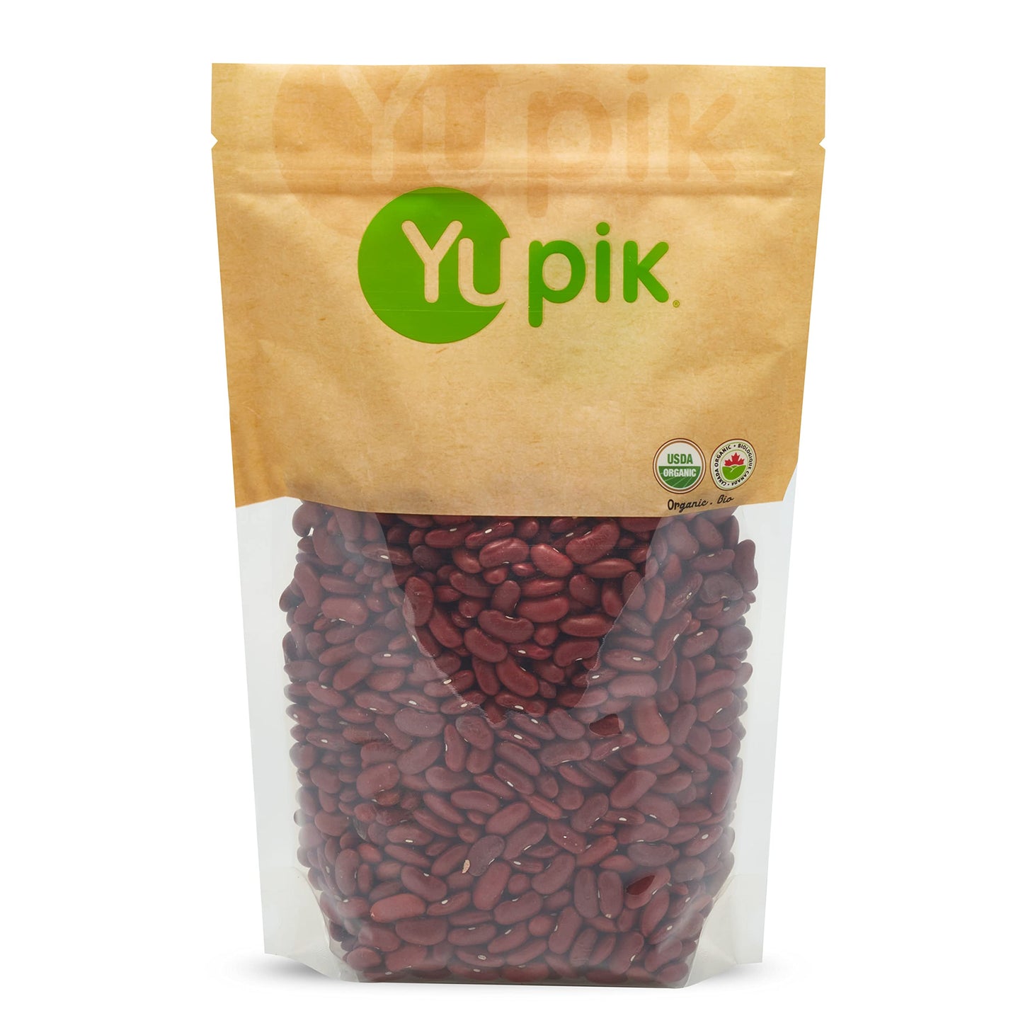 Yupik Organic Dark Red Kidney Beans, 2.2 lb (35.3 oz), Non-GMO, Vegan & Gluten-Free, USDA Certified, Kosher, Dried Legumes, High