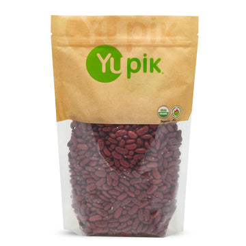 Yupik Organic Dark Red Kidney Beans, 2.2 lb (35.3 oz), Non-GMO, Vegan & Gluten-Free, USDA Certified, Kosher, Dried Legumes, High
