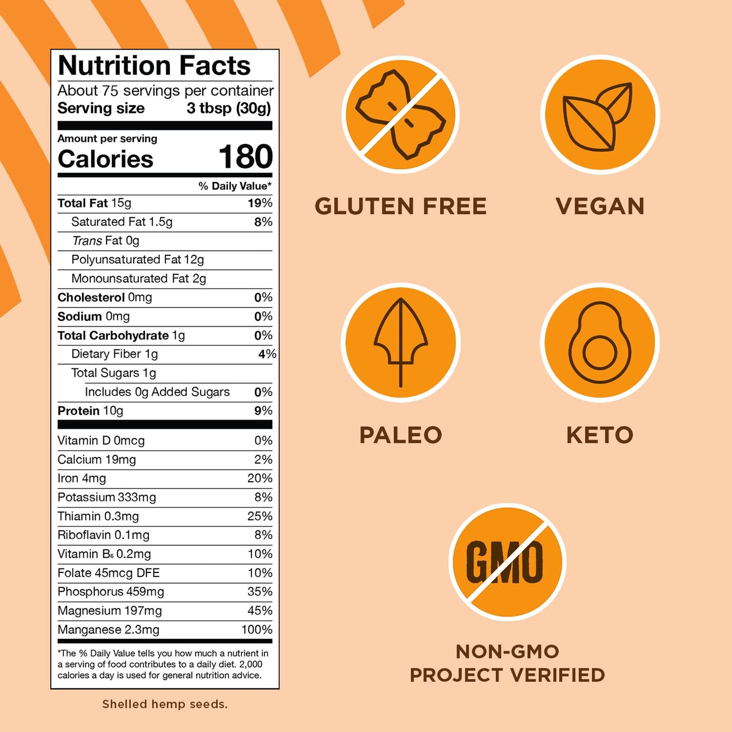 Hemp Seeds, 5 Lb, 10G Plant Based Protein And 12G Omega 3 & 6 Per Serving, Perfect For Smoothies, Yogurt & Salad, Non-Gmo, Vegan, Keto, Paleo, Gluten Free, Manitoba Harvest