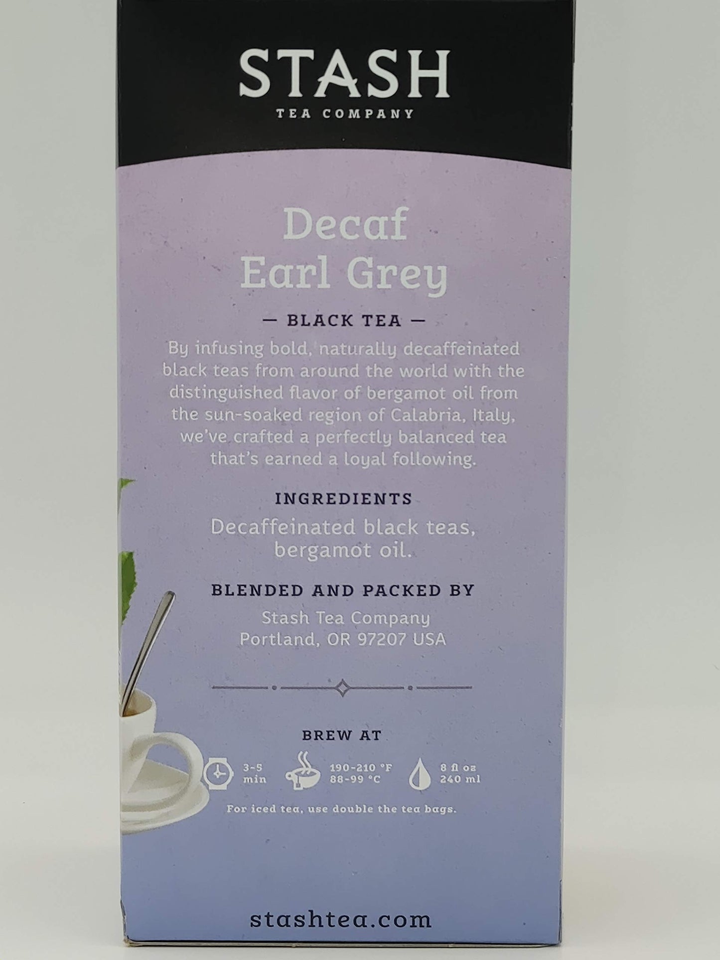 Stash Earl Grey Decaf Tea Bags - 30 Count Box, Herbal Tea, Caffeine-Free