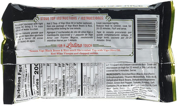 Vigo Authentic Black Beans & Rice, Low Fat, 8Oz (Black Beans & Rice, Pack Of 4)