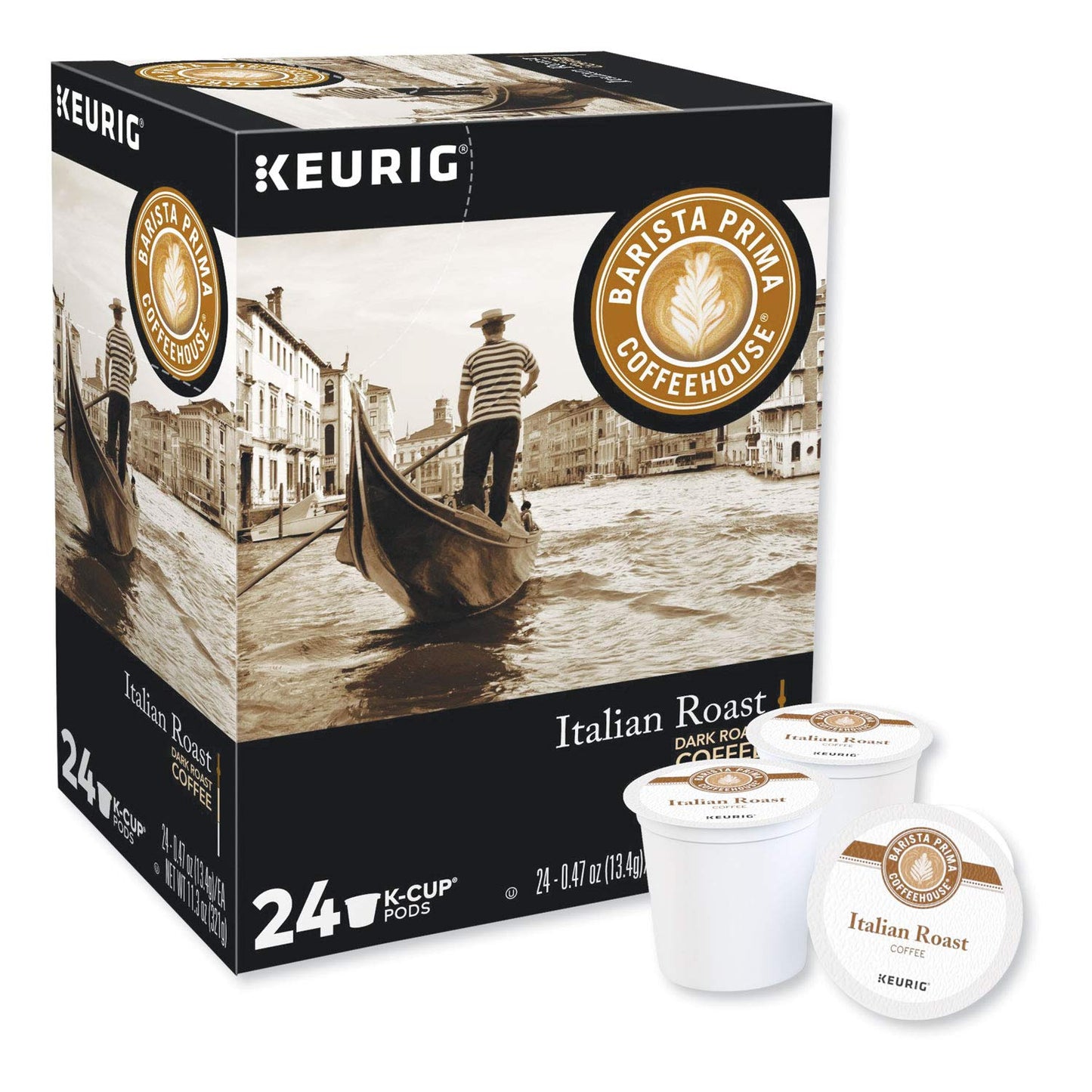 Barista Prima Coffeehouse Italian Roast K-Cups, 96 Count, Compatible with Keurig malt-inspired, Packaging May Vary