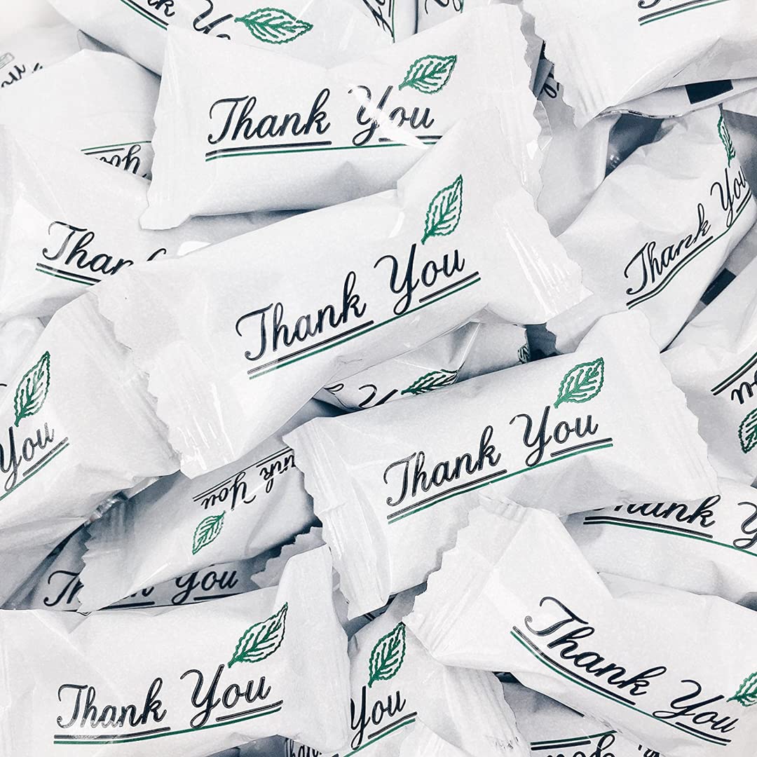 Candy Envy - Thank You Buttermints - 13 Oz. Bag - Approximately 100 Individually Wrapped Mints