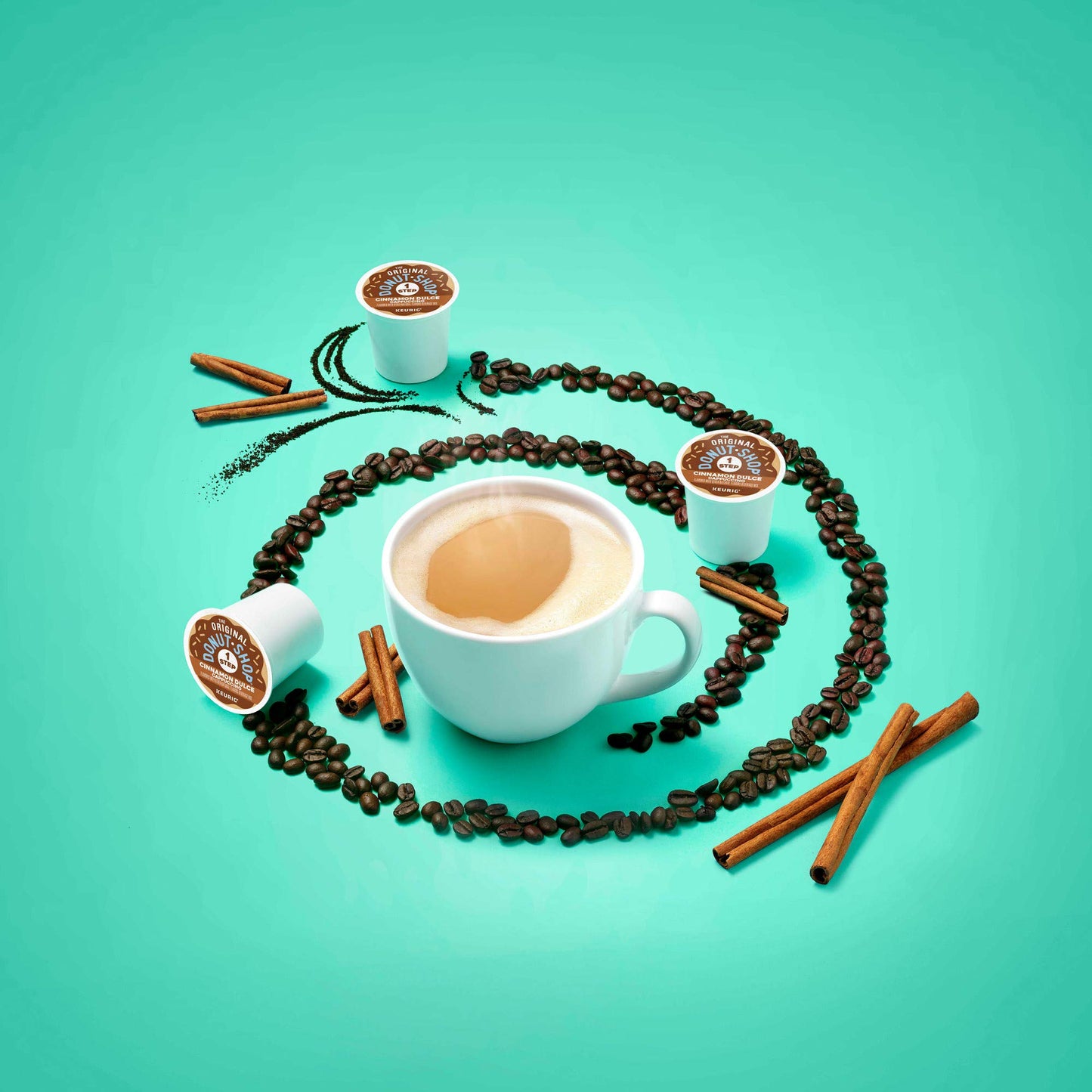 The Original Donut Shop One-Step Cinnamon Dulce Cappuccino, Keurig Single-Serve K-Cup Pods, 20 Count