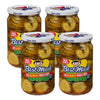 Best Maid Products 24 oz Glass Jars - Dill, Kosher, Hamburger Slices, Garlic Bites, Habanero Chips - 4 Pack