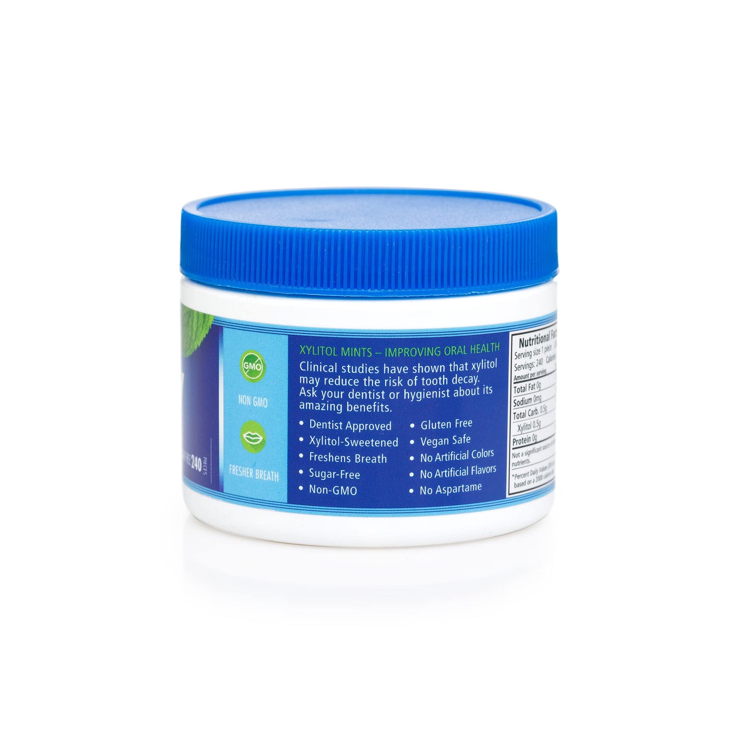 Spry Xylitol Peppermint Sugar Free Candy - Breath Mints That Promote Oral Health, Dry Mouth Mints That Increase Saliva Production, Stop Bad Breath, 240 Count (Pack Of 1)