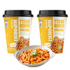 Unhas Korean Spicy and Sweet Rice Cakes, 2 Cups Instant Korean Rice Cake Tteokbokki Tteok, Single Serving, Original Flavor - Pa