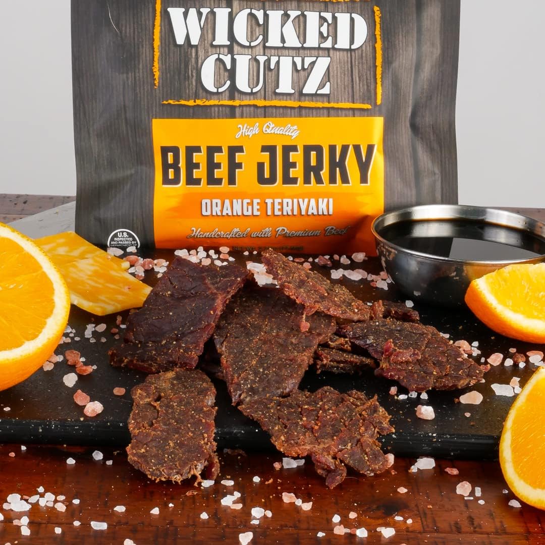 Wicked Cutz Beef Jerky Snack Sampler, 13 Tender & Flavorful Snacks, High Protein, Gluten Free, Low Carb, 1.77 oz Pack
