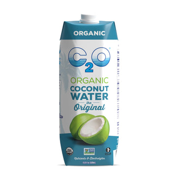 C2O - Organic Coconut Water, The Original Flavor (12 Pack) - Made With Fresh Coconut Water - Plant Based, Non Gmo - Natural Hydration, Essential Electrolytes, & Potassium - 12 Tetra Packs, 16.9 Fl Oz
