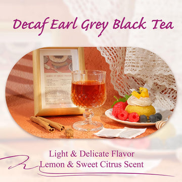 Wt Weetee Decaf Earl Grey Tea Bags, 100 Count Co2-Decaffeinated Black Tea Flavored With Bergamot Orange, Smooth & Refreshing, Dr
