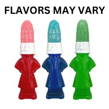 Sweetzo Squeezy Pops Lollipop And Squeeze Gel Candy, Sour Ooze Lickers, Assorted Fruit Flavors, Birthday Party Favors For Boys A