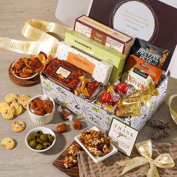 Broadway Basketeers Gourmet Gift Box - Individually Wrapped - 9.02 x 4.02 x 14.37 - Multicolored