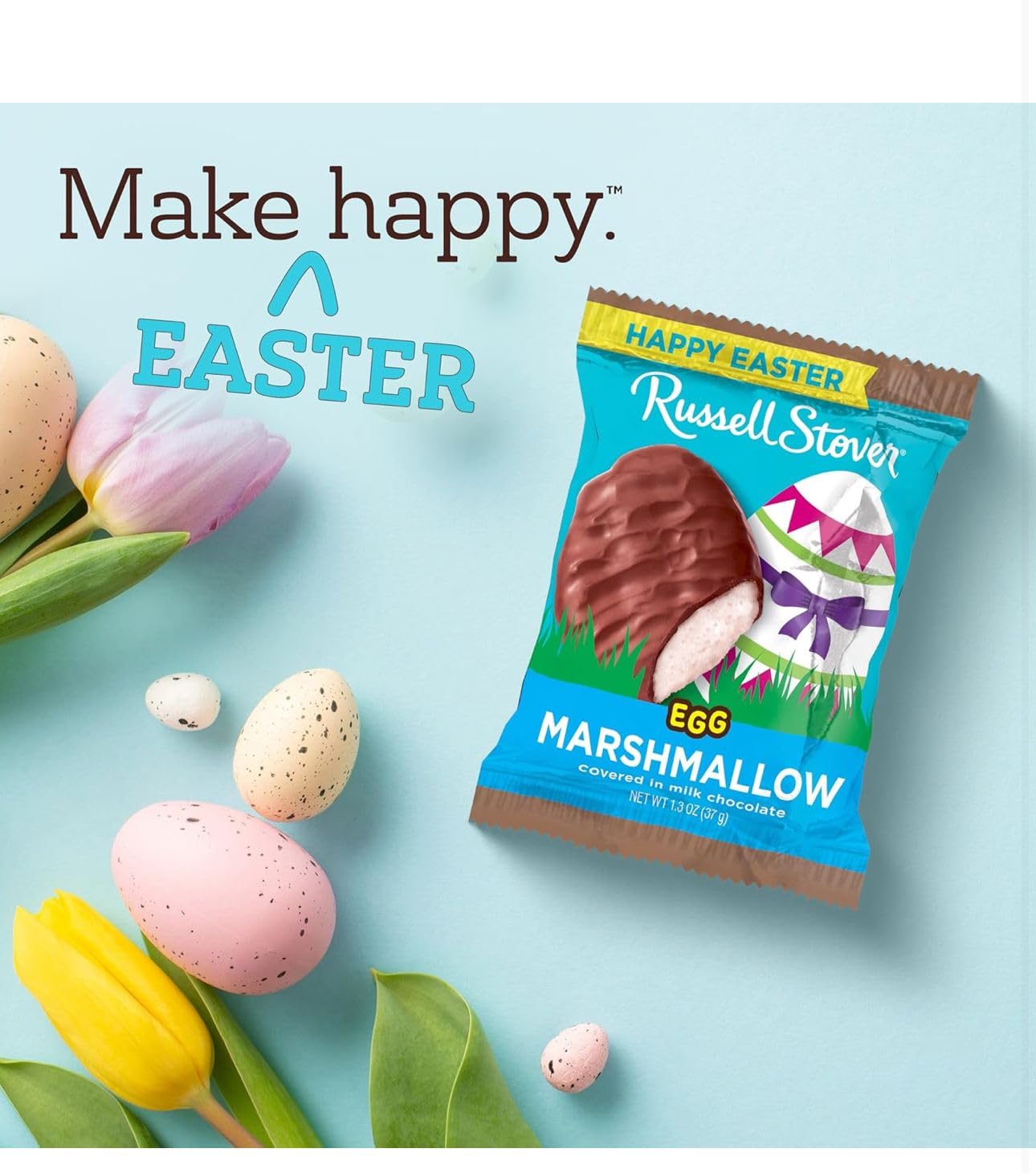 Russell Stover Easter Dark Chocolate Coconut Crme, 1.3 Oz Each (Pack Of 18)