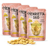 Henrietta Said Wing-Flavored Peanuts - Truly Good Foods Snacking Nuts - Bold Flavors - Savory & Spicy - Jumbo Flavored Peanuts - Protein Packed Vegan Snack - 4 (5-Oz) Packs - Lemon Pepper