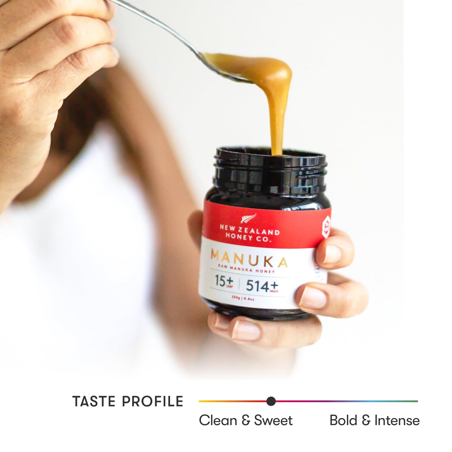 New Zealand Honey Co Raw Manuka Honey Umf 15+ Mgo 514+, Umf Certified 44Oz