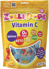 Zolli Vitamin C Sugar-Free Keto Lollipops - Immune Boosting, Natural Fruit Flavor, Vegan, Gluten-Free, 8 Oz. - Support Your Immu