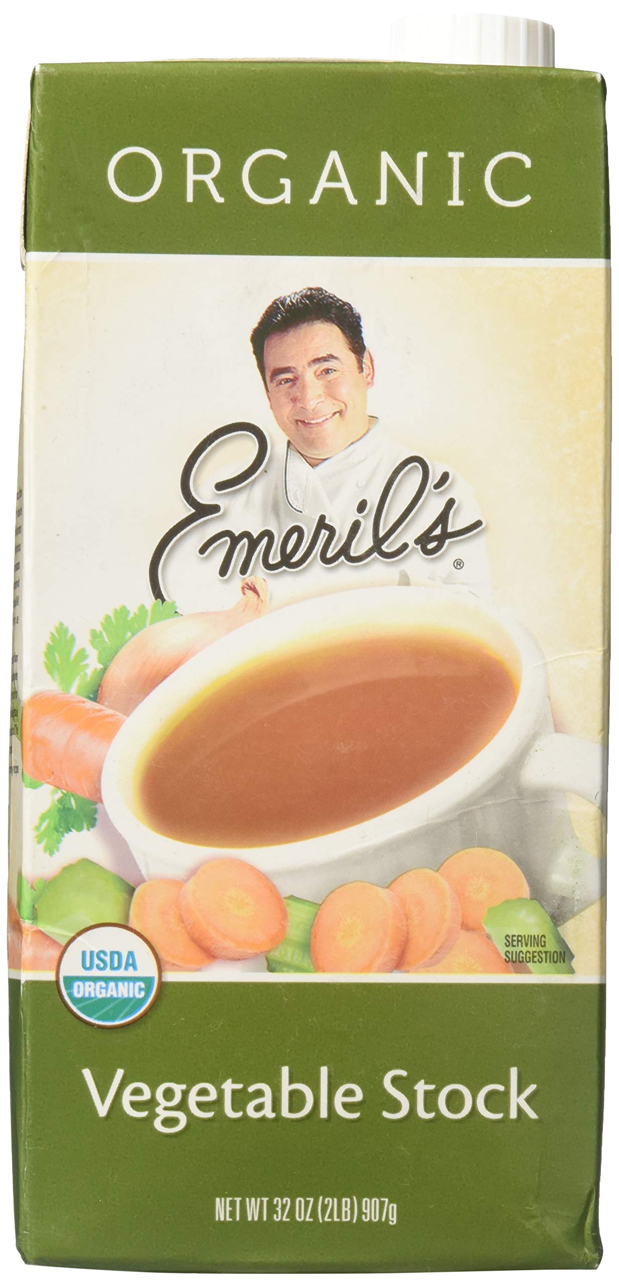 Emerils Stock All Natural Vegetable, 32-Ounce (Pack of 6)