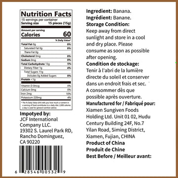 ONETANG Freeze-Dried Fruit Banana Chips, 10 Pack Single-Serve Pack, Non GMO, Kosher, No Add Sugar, Gluten free, Vegan, Healthy S