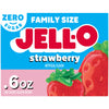Jell-O Strawberry Sugar Free Gelatin Dessert Mix, 0.6 Ounce (Pack Of 24)