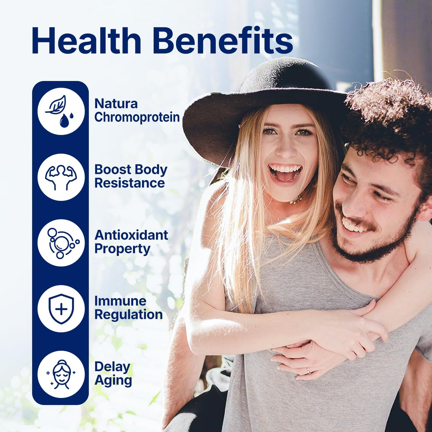 Lifebooil Blue Spirulina Powder - 100% Natural Vegan Food Coloring, 30g