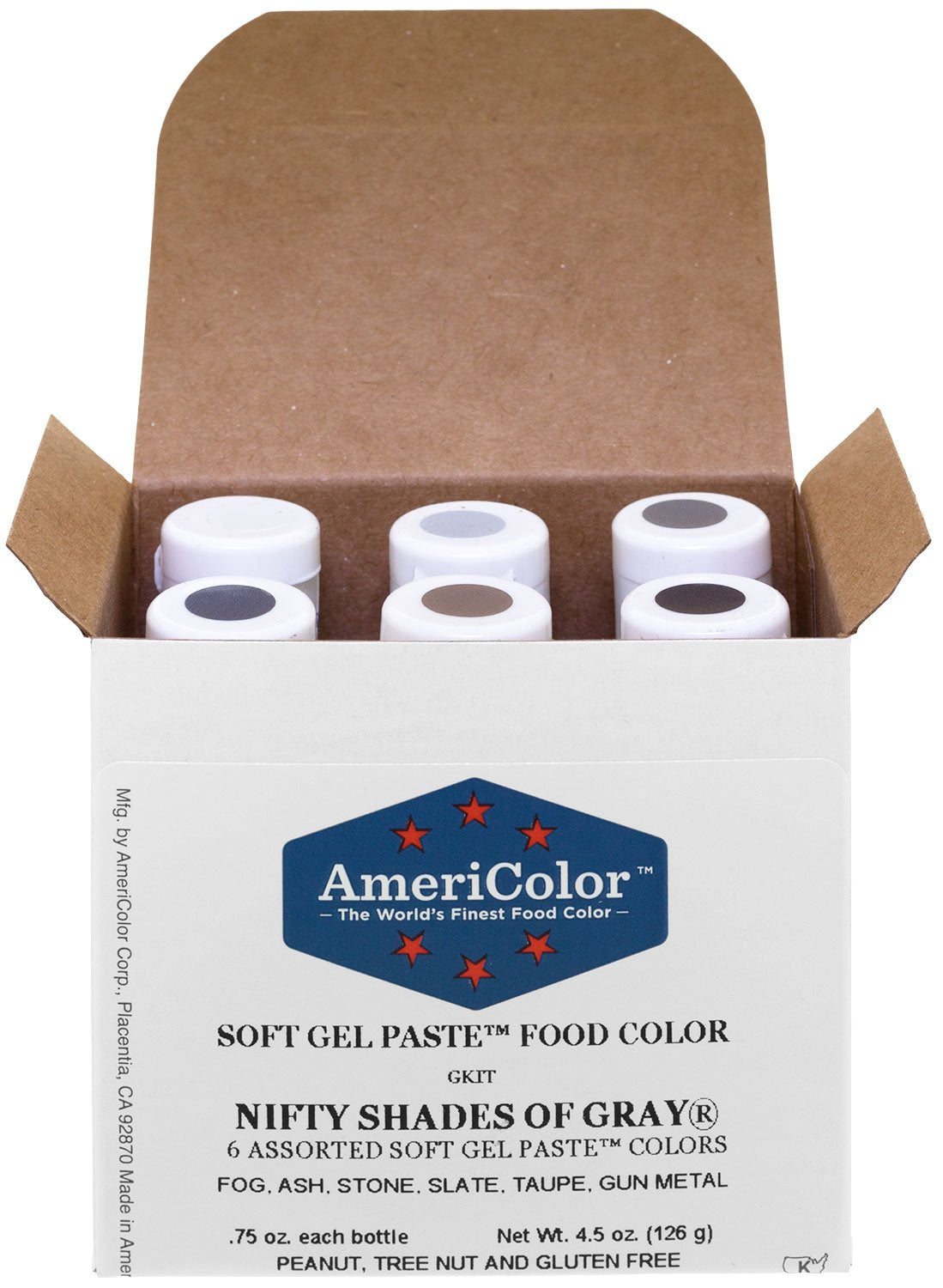 Americolor Food Coloring Nifty Shades Of Gray Kit