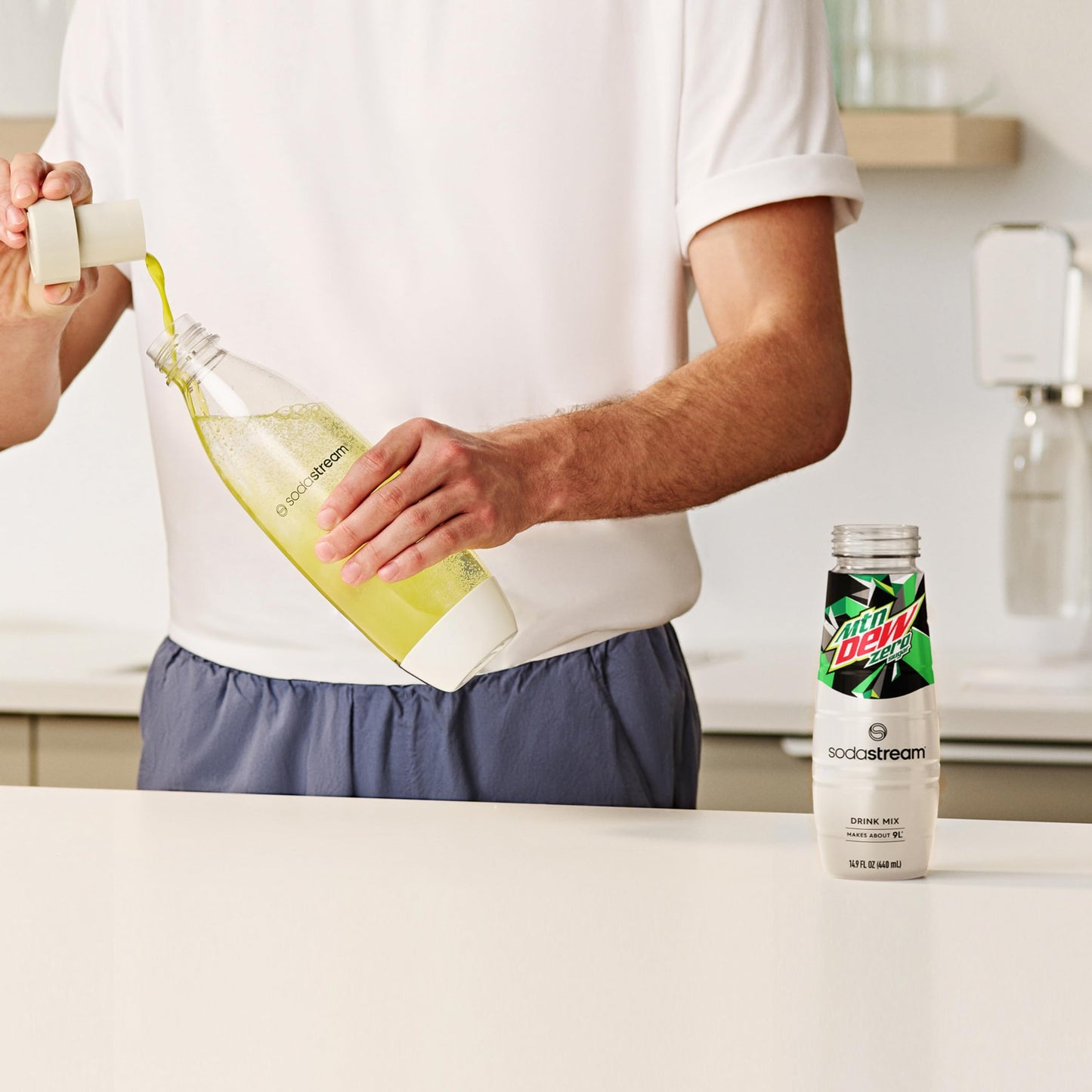 SodaStream Mountain Dew Soda Drink Mix, 14.9 Fl oz. (4 Pack)