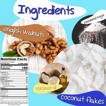 Crazy Go Nuts Walnut Butter - Coconut, 9 Oz (1-Pack) - Healthy Snacks, Keto, Vegan, Low Carb, Gluten Free, Superfood - Natural,