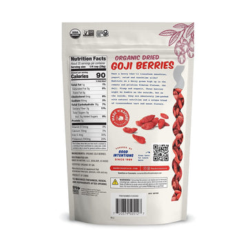 Made In Nature Organic Sun-Dried Goji Berries, 20 oz - Vegan, Non-GMO, Unsulfured, Gluten Free Snack, Perfect for Healthy Eating