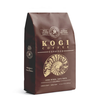 The Younger Brothers Wild Colombian Coffee, Kogi Indigenous 'Wild Organic' Whole Bean Coffee From Sierra Nevada De Santa Marta,