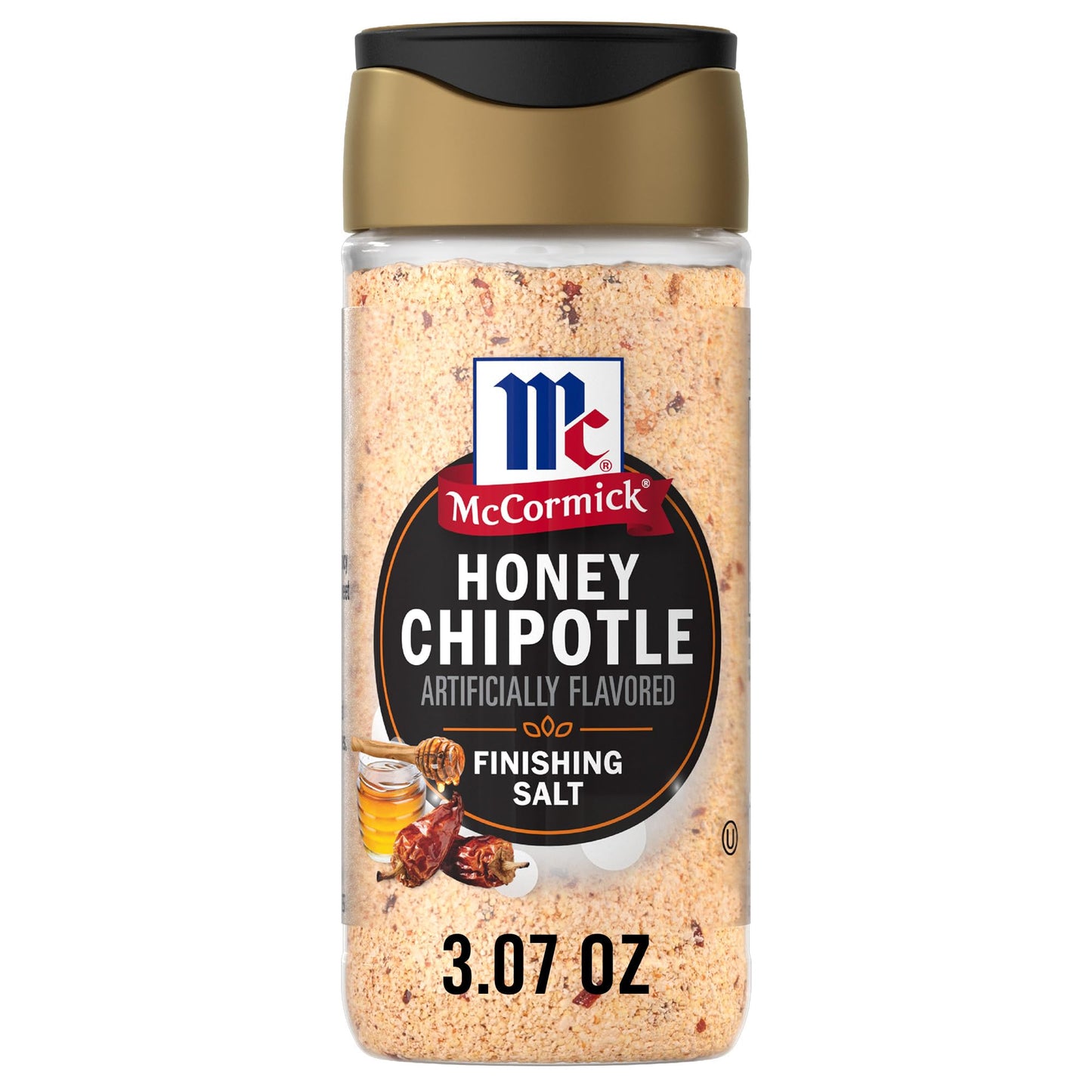 McCormick Finishing Salt, Honey Chipotle, Spicy Chipotle & Sweet Honey, For Steaks, Pork, Chicken, Grilled Veggies & Fries, No C