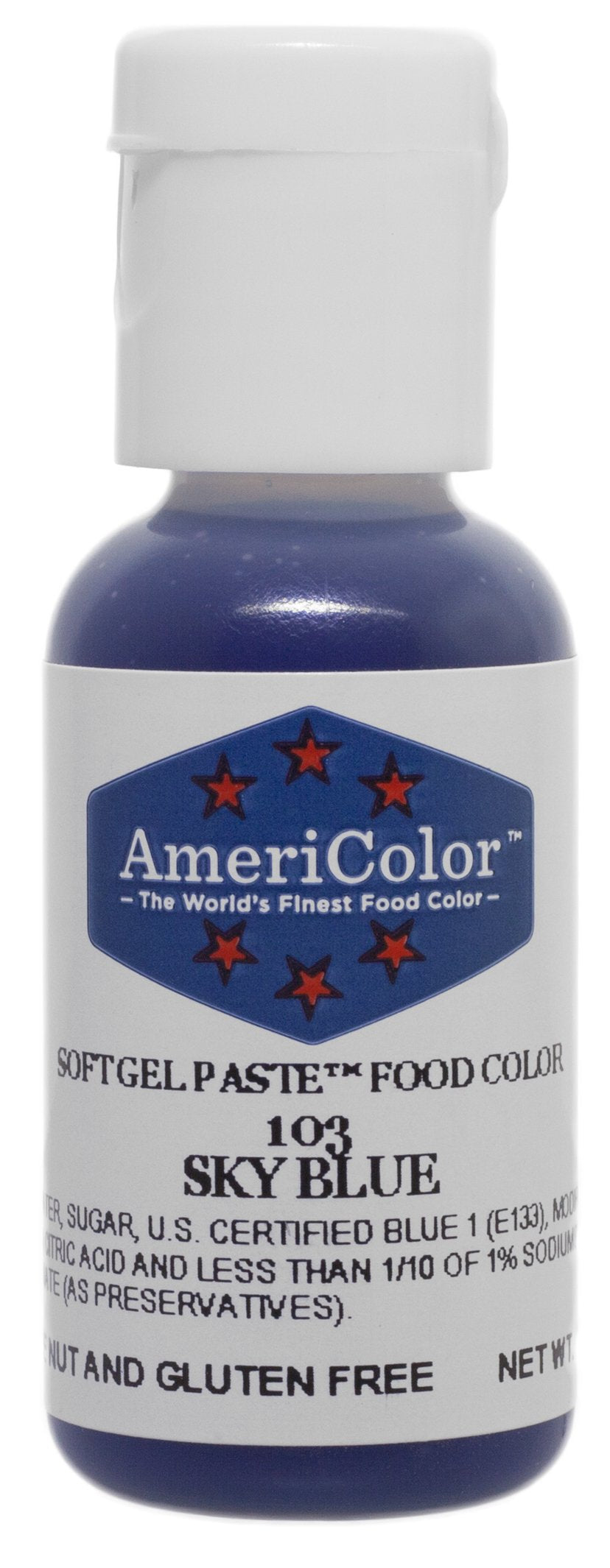 Americolor Soft Gel Paste Food Color, .75-Ounce, Sky Blue