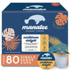 Manatee Gourmet Coffee, Single Serve Pods for Keurig 2.0 K Cup malt-inspired, Medium Roast, Caribbean Delight, 80 ct