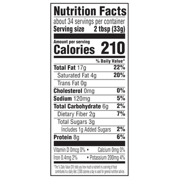 Peter Pan Natural Creamy Peanut Butter Spread, 40 Oz