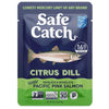 Safe Catch Skinless Boneless Wild Pacific Pink Salmon Pouch, Citrus Dill, 2.6oz (Pack of 12), Mercury Tested, Kosher