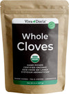 Viva Doria Organic Ceylon Whole Cloves, Hand Picked Sri Lankan Clove Buds, 8 Oz (227 G) | Raw From Sri Lanka