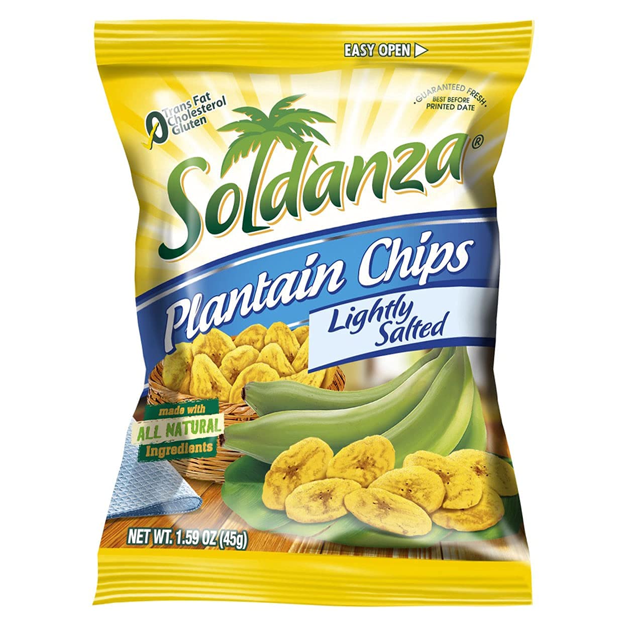 Seconde Nature Soldanza Plantain Chips Variety Pack - 6 Mix, 2.5 oz, International Snack