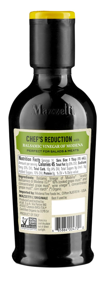 Mazzetti Organic Chef's Reduction Balsamic Glaze - New -12.9 Fl Oz