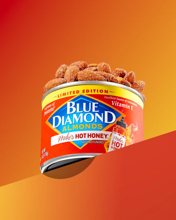 Blue Diamond Almonds, Made With Mikes Hot Honey Infused With Chilies For A Perfect Sweet And Spicy Snack Nut Combination, 6Oz. C