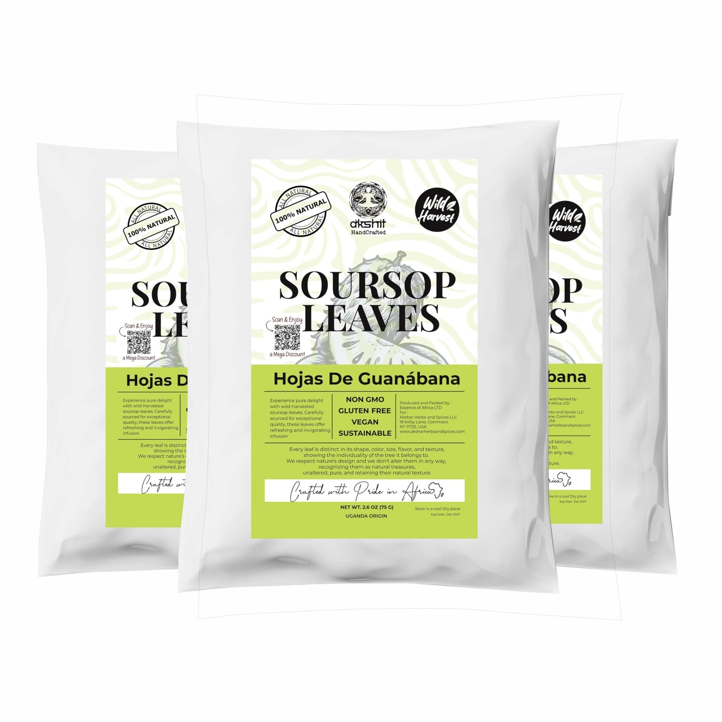 Dried Soursop Leaves Hojas De Guanabana Enteras Graviola Leaves 7.8Oz Whole Soursop Leaves Dried Guanabana Leaves Non Gmo Energy Blend Free