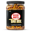 BEER NUTS Original Bar Mix - Crunchy Pretzels, Cheese & Sesame Sticks, Roasted Corn Nuts, Peanuts - 26oz Resealable Jar
