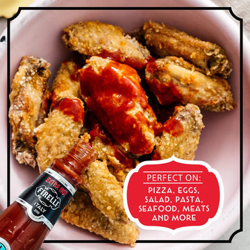 Firelli Extra Hot Italian Hot Sauce | 5Oz Bottle (Pack Of 6) | Perfect Added Kick For Wings Or Pizza | Hottest Italian Hot Sauce, Gluten Free, Keto, Made In Italy With Calabrian Chili Peppers