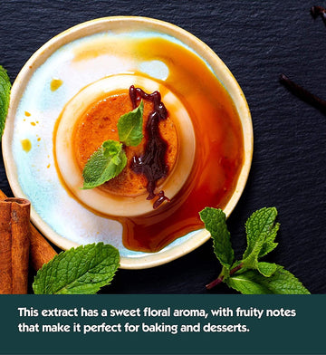 32 Oz Pure Vanilla Extract - 100% Real Vanilla Extract - For Cooking, Drinks & Desserts - 100% Vegan, Sugar Free & Kosher - Non-