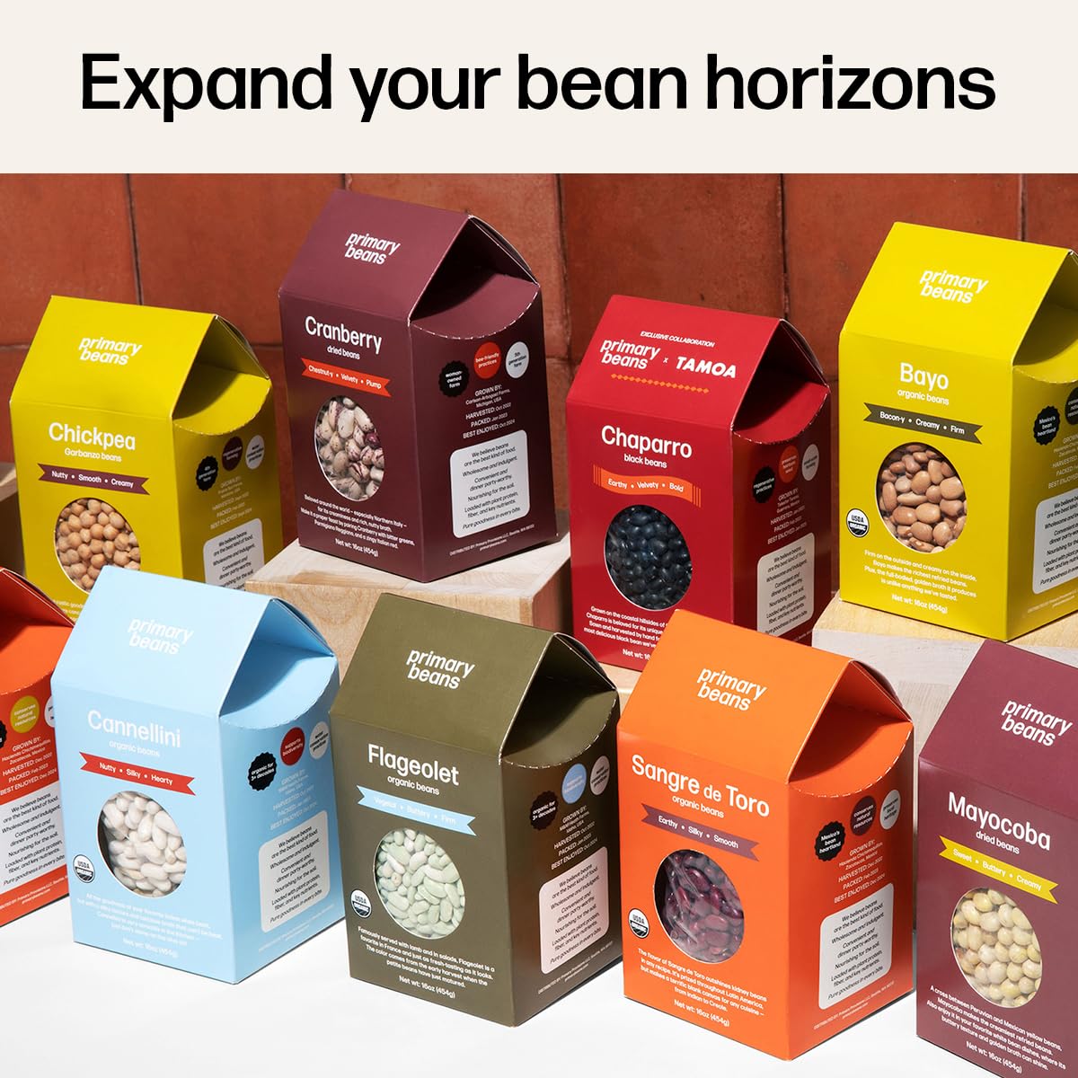 Primary Beans - Cranberry Dried Beans - Chestnuty, Velvety, Plump - Known As Borlotti Beans - Great For Soups & Stews - Pair W/H