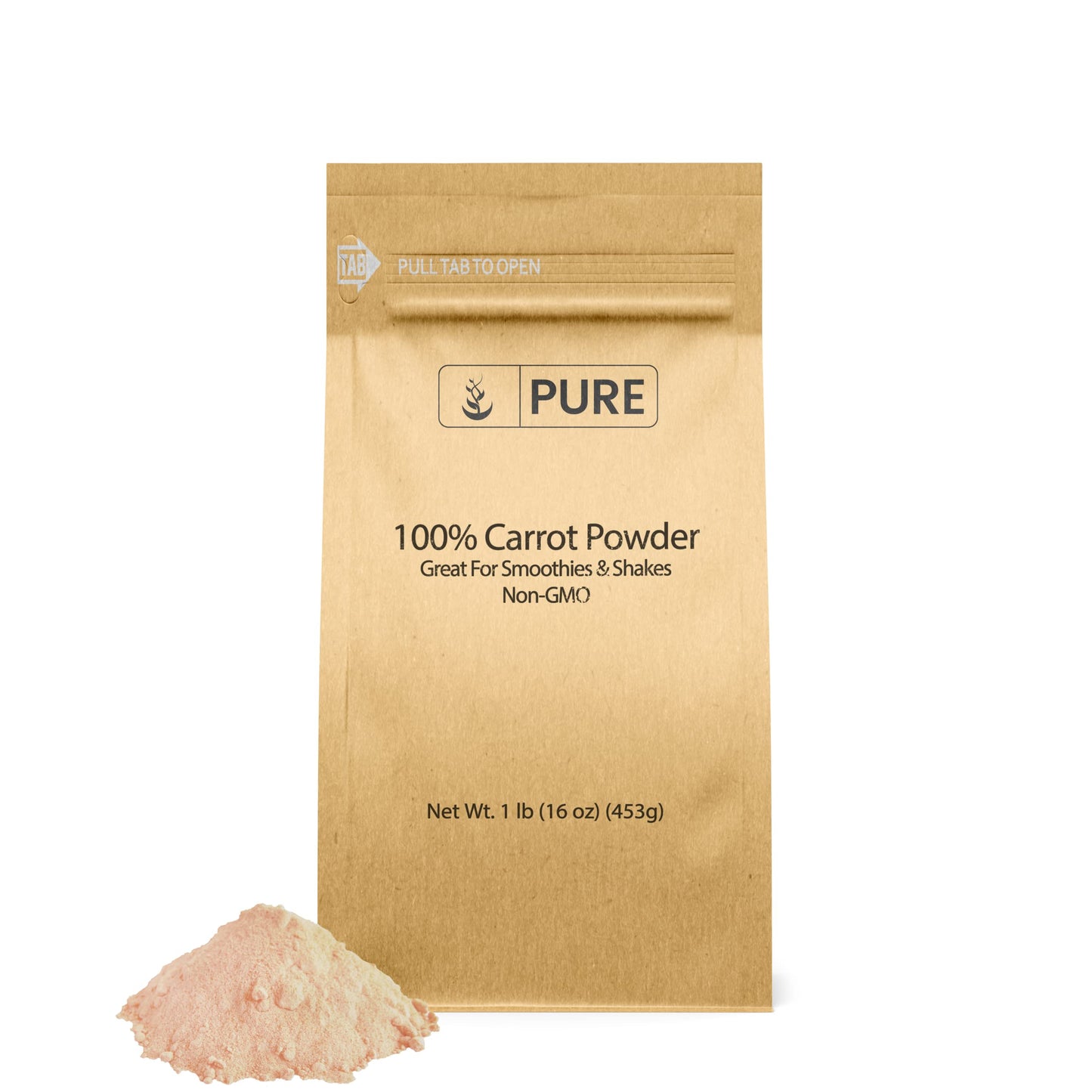 Pure Original Ingredients Carrot Powder (1 Lb) Smoothies & Shakes Sauces No Fillers Or Additives