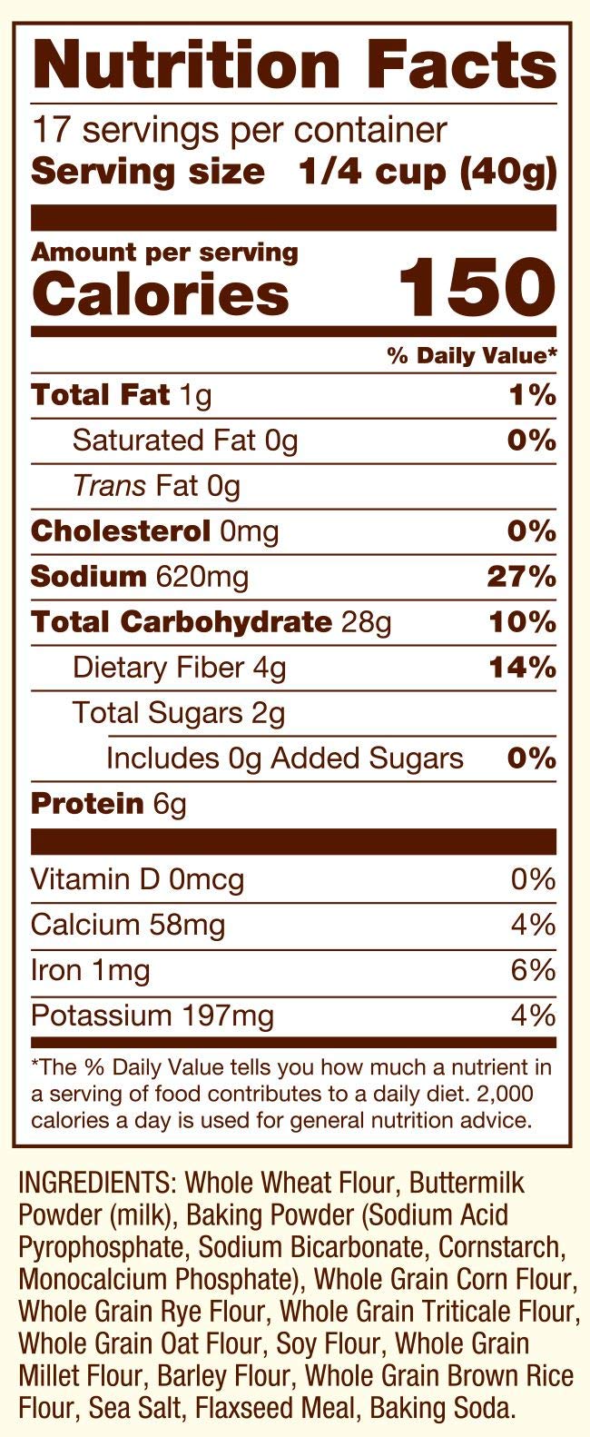 Bob'S Red Mill 10 Grain Pancake Mix, 24Oz (Pack Of 4) - Whole Grain, Kosher