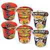 Nongshim Cup Noodle Assorted Bundle Package 3 Flavors Shin Cup Noodle Soup x 2, Tempura Udon x 2, Neoguri Noodle x 2 / Total 6 P