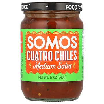 Somos Cuatro Chiles Salsa, Medium, 12 Oz (340 G)