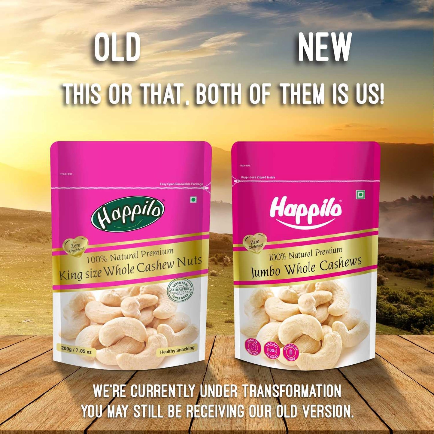 Happilo 100% Natural King Size 200G Whole Cashew Nuts | Whole Kaju Nuts | Nutritious & Delicious Healthy Snack | Gluten Free | P