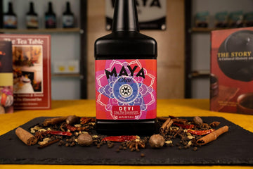 Maya Chai Tea Concentrate, Heritage Recipe, Devi, 64 Ounce (Pack Of 6) With White Pump
