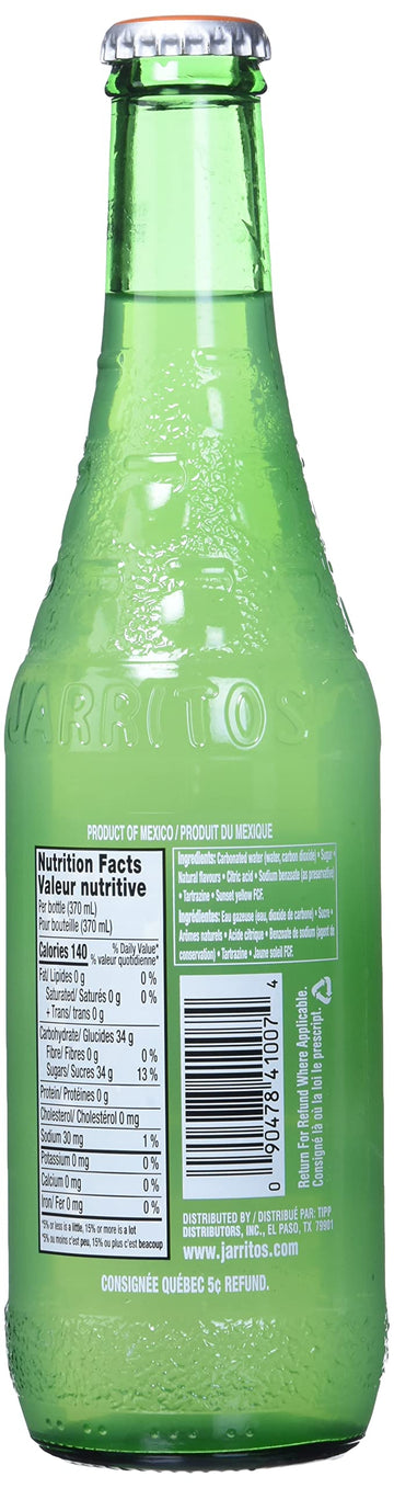 Jarritos Soda, Grapefruit, Bottle, 12.5 Fl Oz (Pack Of 24)